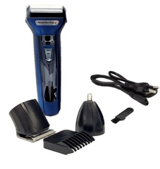 3-in-1 Rechargeable Electric Grooming Kit (Shaver, Trimmer & Nose Trimmer)