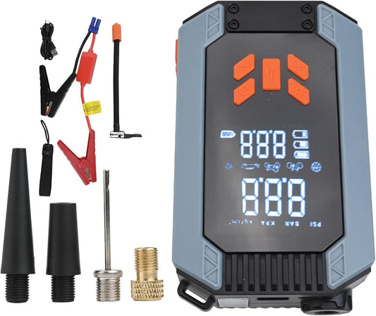 Emergency Jump Starter with free air compressor